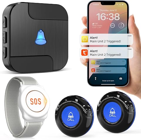 CallToU Wi-Fi Caregiver Call Button Emergency Alert System for Seniors