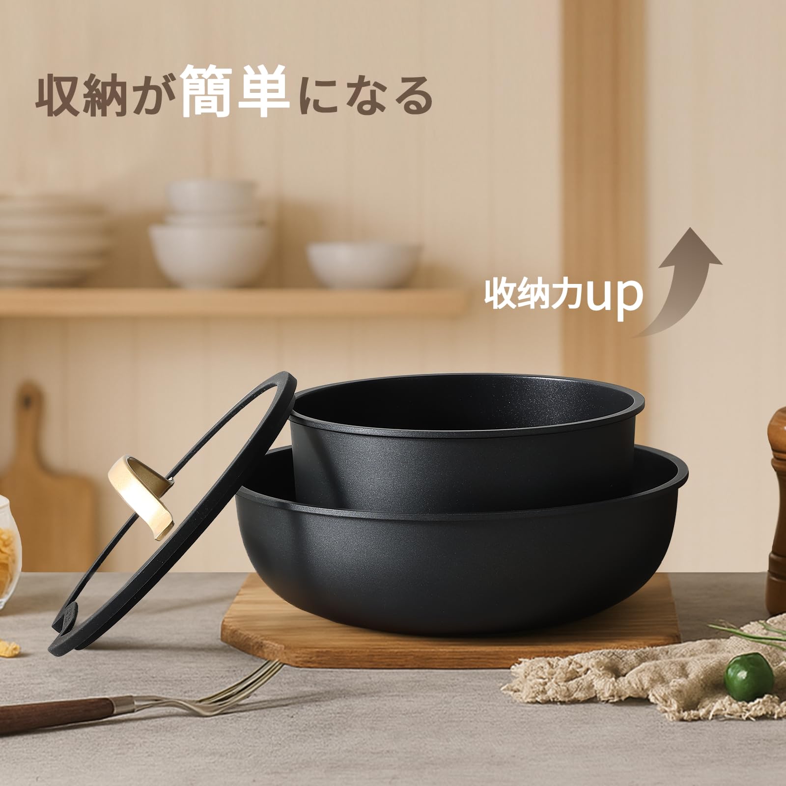 CAROTE カローテ フライパン 鍋 セット IH&ガス火対応 6点 PFOk Amazon.co.jp: CAROTE カローテ フライパンセット6 点 IH・ガス火対応