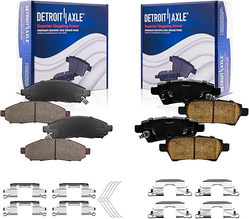 Miniatura 90 de Detroit Axle - Pastillas de Freno Delantero para Chevrolet Captiva Sport Equinox Pontiac Torrent Saturn Vue Suzuki XL-7, Pastillas de Freno Cerámica