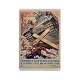 Metal Tin Sign Il Nostro Movimento Dei 'Senza Dio' Deve Diventare Una Forza Gigantesca Tale Da Distruggere in Tutto Il Mondo Ogni Sentimento Religioso