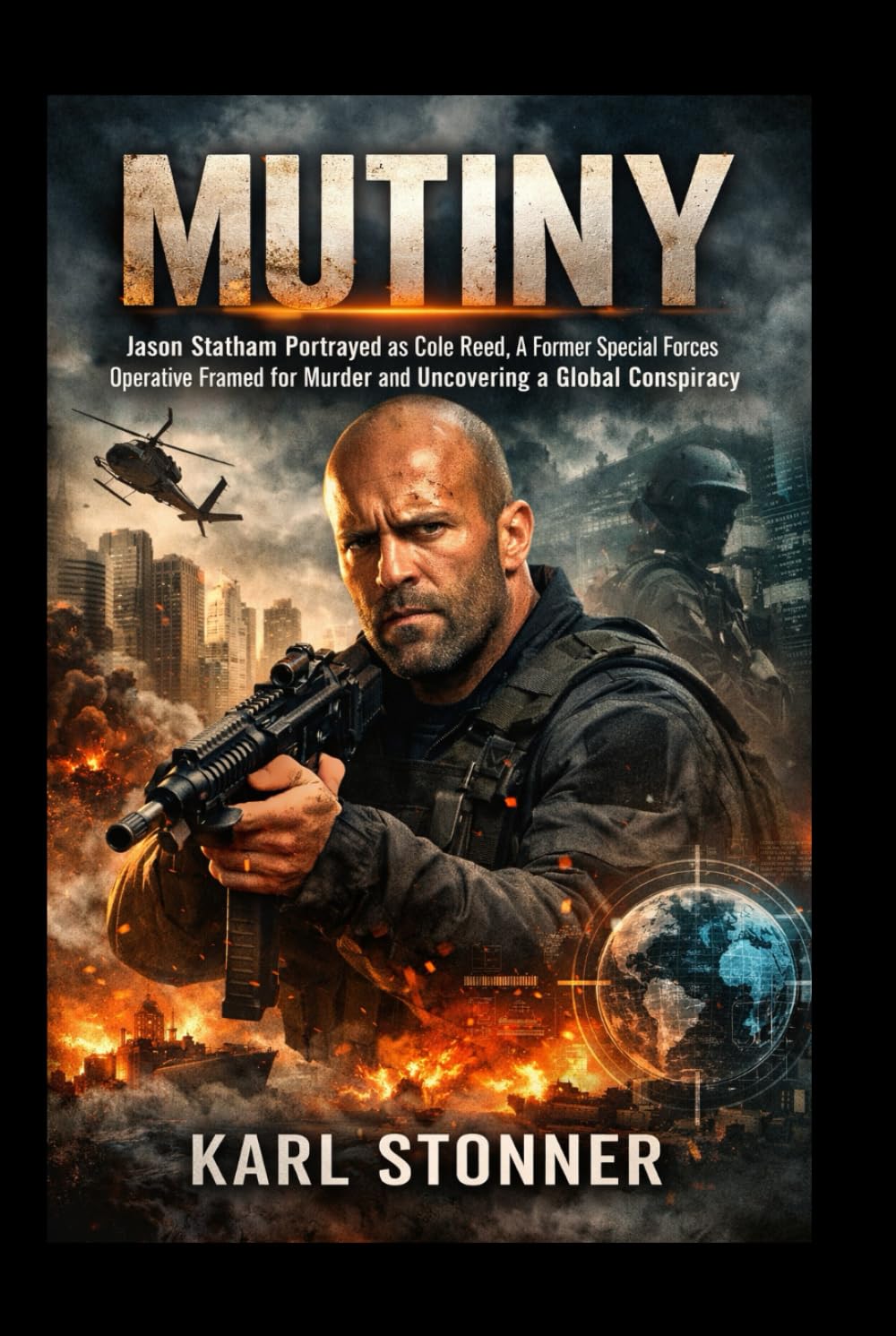 MUTINY: Jason Statham Portrayed as Cole Reed, A Former Special Forces Operative Framed for Murder and Uncovering a Global Conspiracy