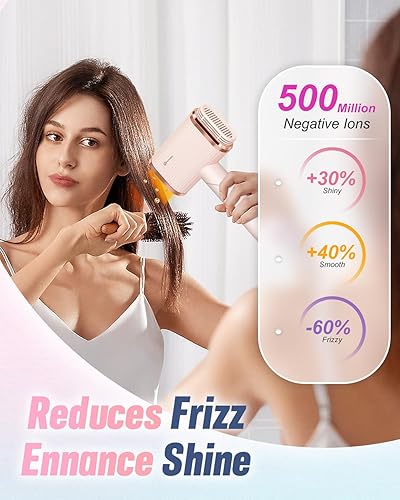 Miniatura 4 de Secador de pelo iónico profesional de alta velocidad – 260,000 rpm, motor de alta velocidad dual sin escobillas, secador de pelo para secado rápido
