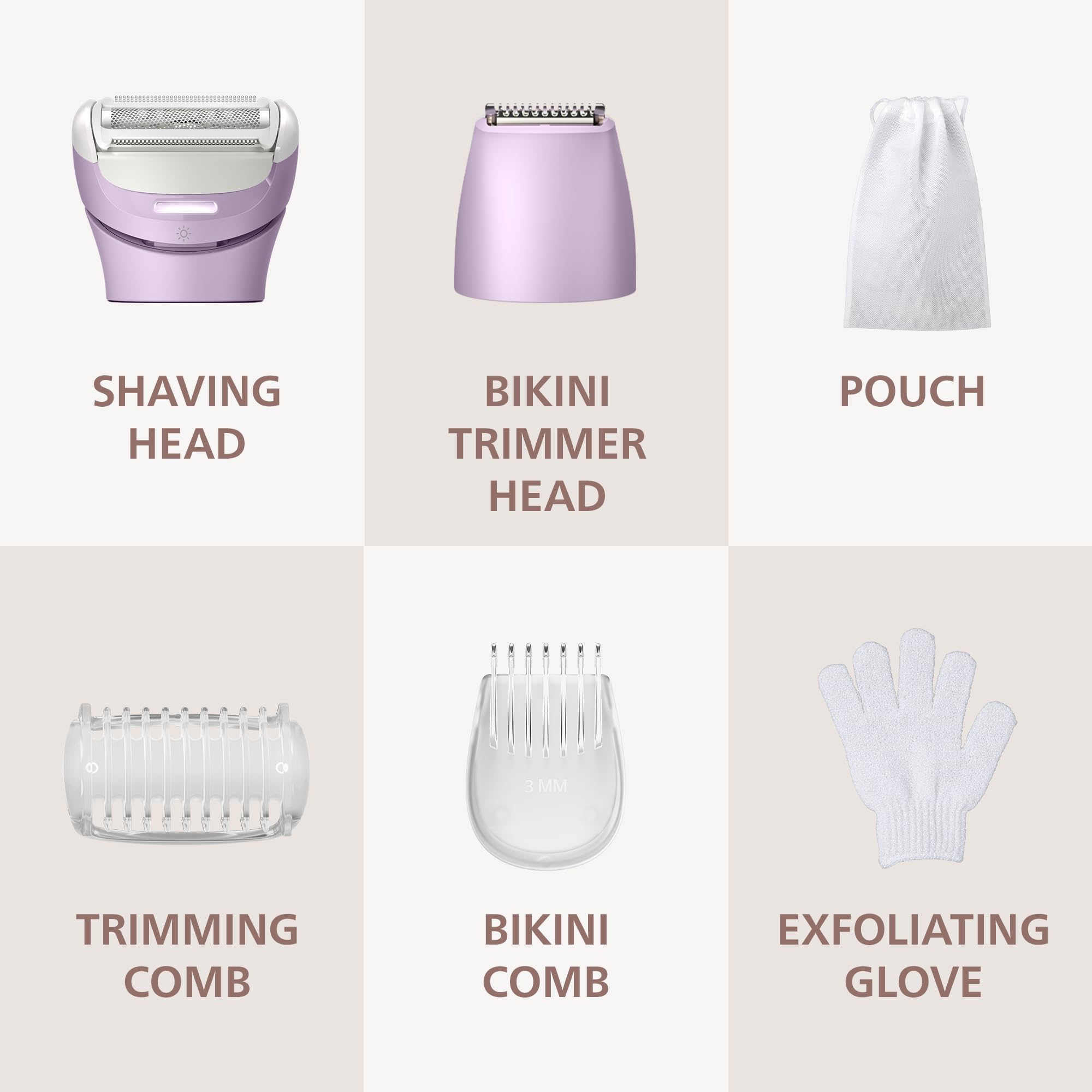 Philips Lady Shaver Series 8000 - Cordless, Wet & Dry Electric Shaver, 3-Blade Shaving System, Flexible Shaving Head, LED Light, for Legs, Body & Bikini, 100 Mins. Runtime, Model BRL149/00