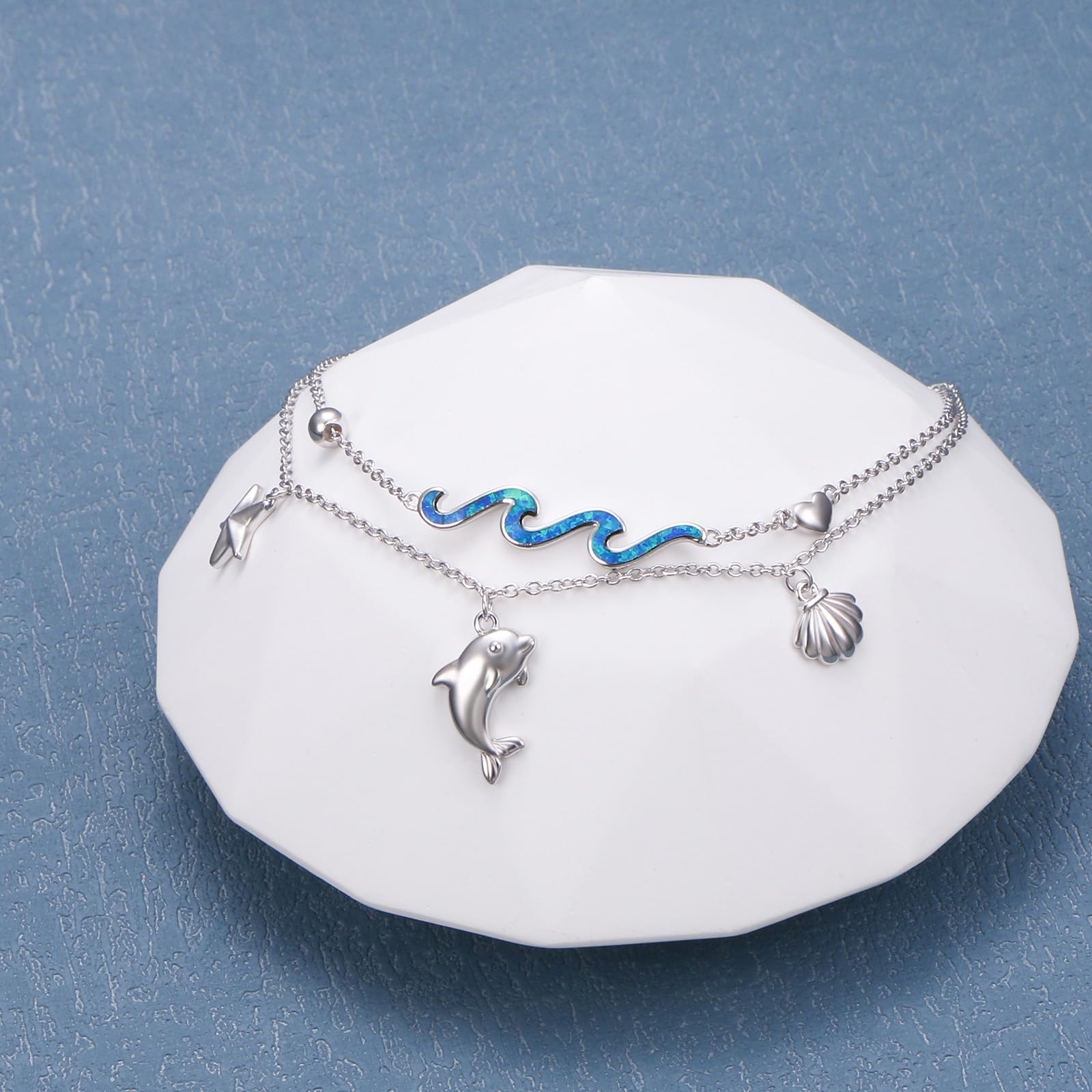 Sterling Silver Ankle Bracelets For Women Moonstone Anklets For Women Infinity/butterlfy/pearl Ankle Bracelet Birthday Jewelry Adjustable Anklet Gift for Sister Daughter