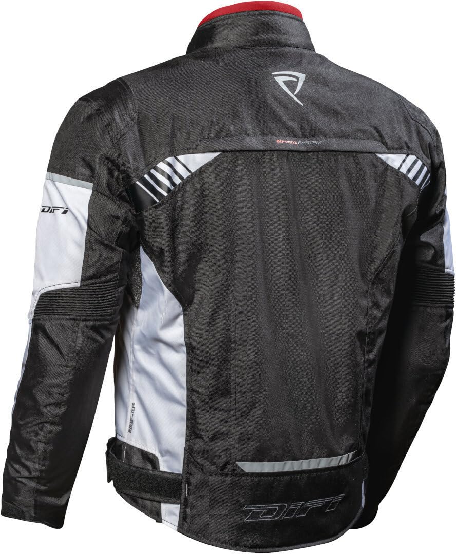 DIFI Ibarra Aerotex wodoodporna kurtka tekstylna motocyklowa, czarny/biały, 3XL