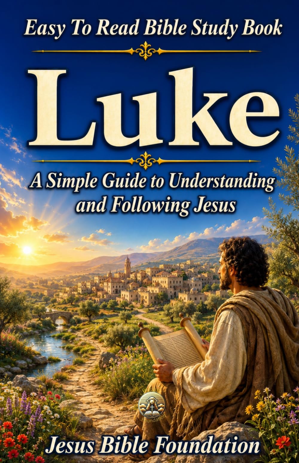 Easy to Read Bible Study Book Luke: A Simple Guide to Understanding and Following Jesus