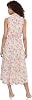 Vestido midi de talle fruncido y cuello alto 5
