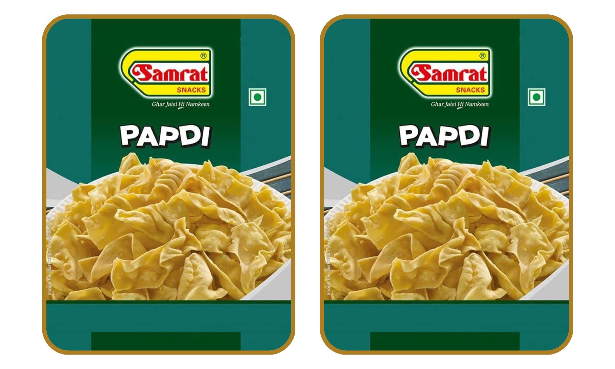 SAMRAT | PAPDI | Tangy & Crispy Taste Namkeen| Ghar Jaisi Hi Namkeen| Healthy Snacks| Every Day Fresh Indian Snacks |Traditional Indian Snacks| (PACK OF 2 (2X400G)) (B0C3RG2733) Amazon Price History, Amazon Price Tracker