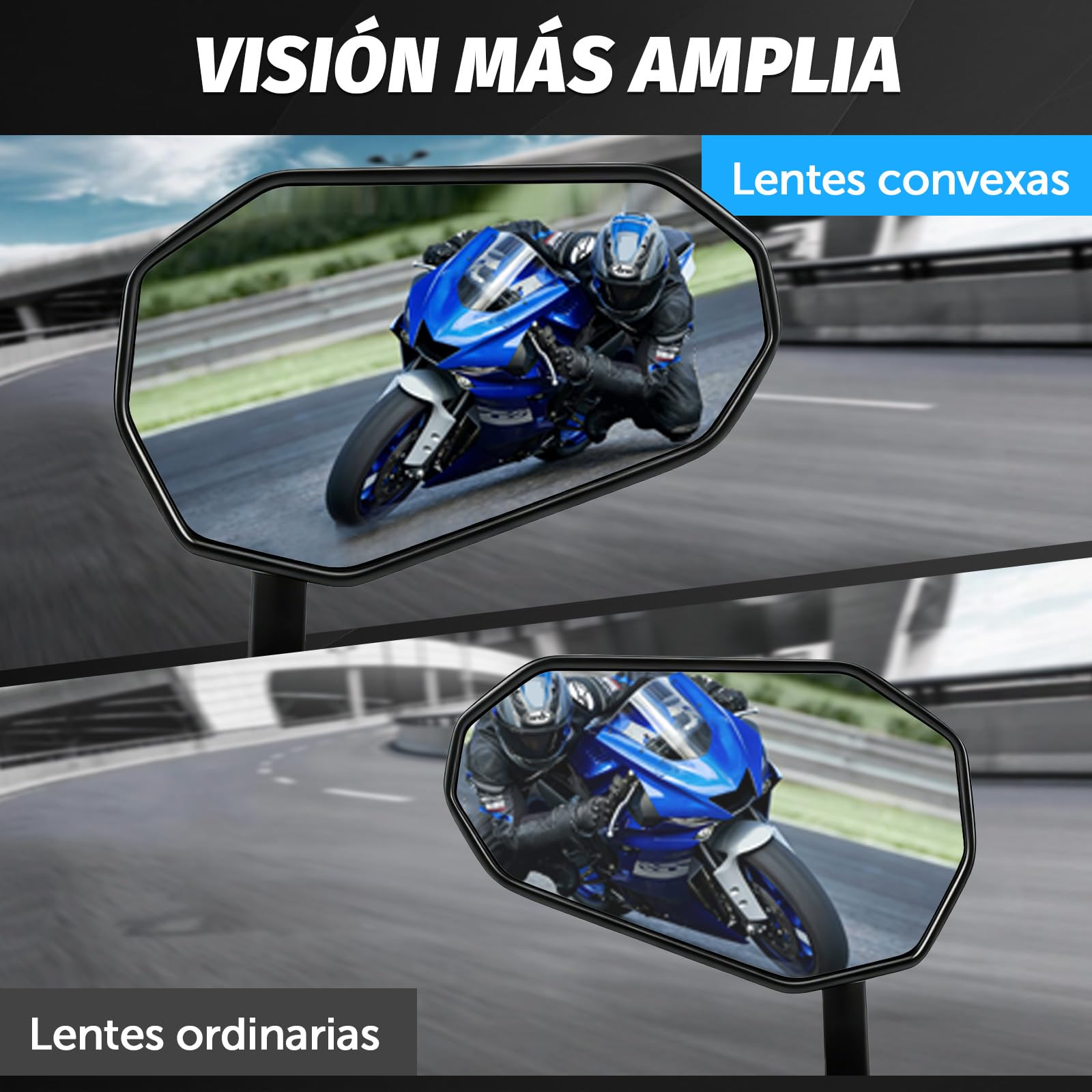 retrovisores Moto homologados Espejos Moto Espejos retrovisores Moto Universales para Motocicleta Scooter