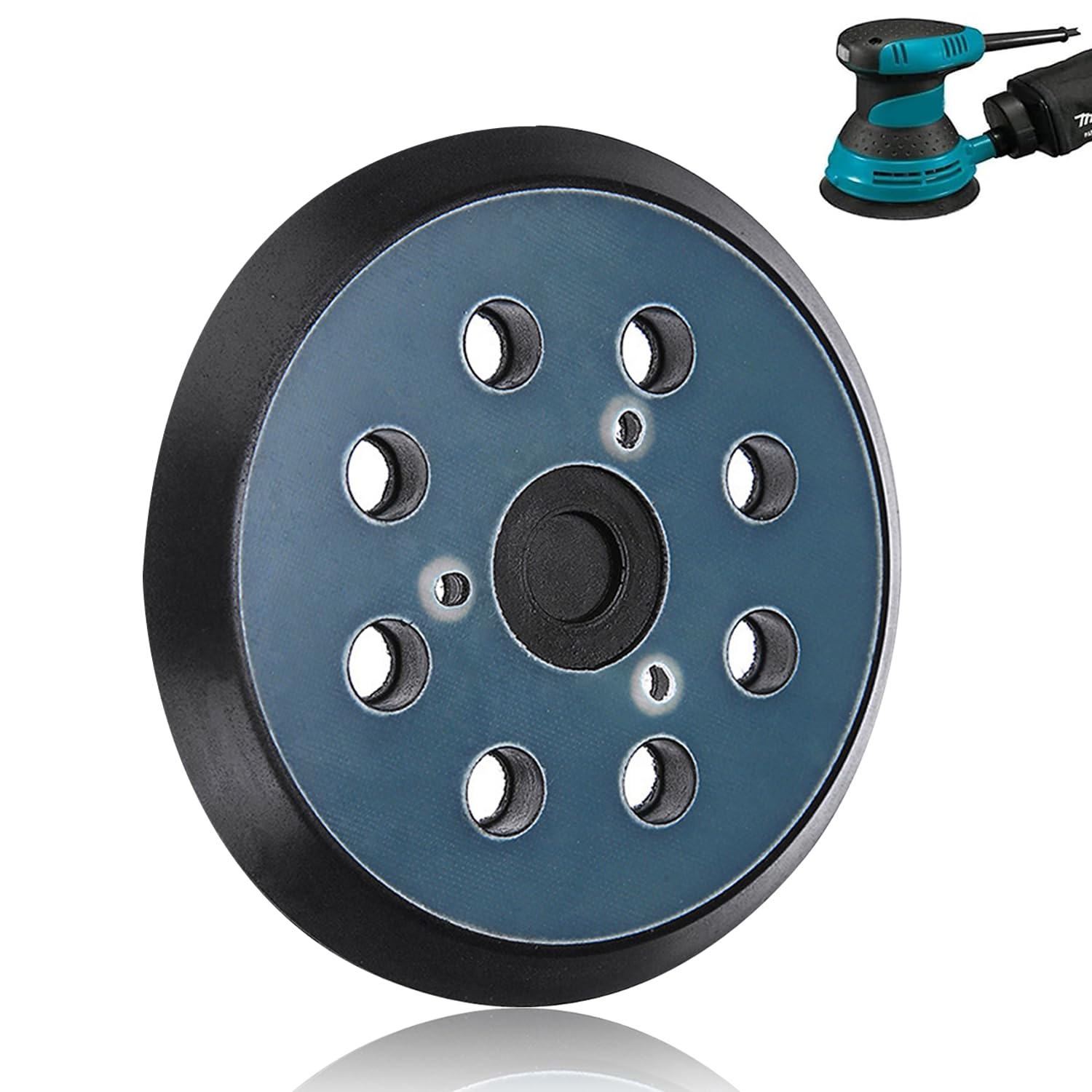 5 Inch Orbital Sander Replacement Backing Pads for Makita M9204 8 Hole 1PCS