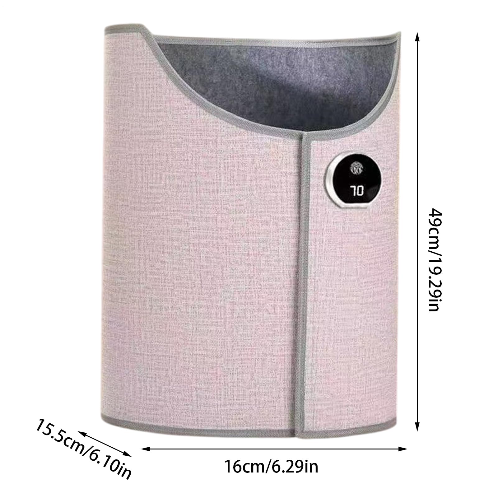 Almohadilla para pies para calentador de escritorio: calentador eléctrico plegable, tapete térmico, calentadors para pies plegable con termostato y temporizador | Protección segura contra