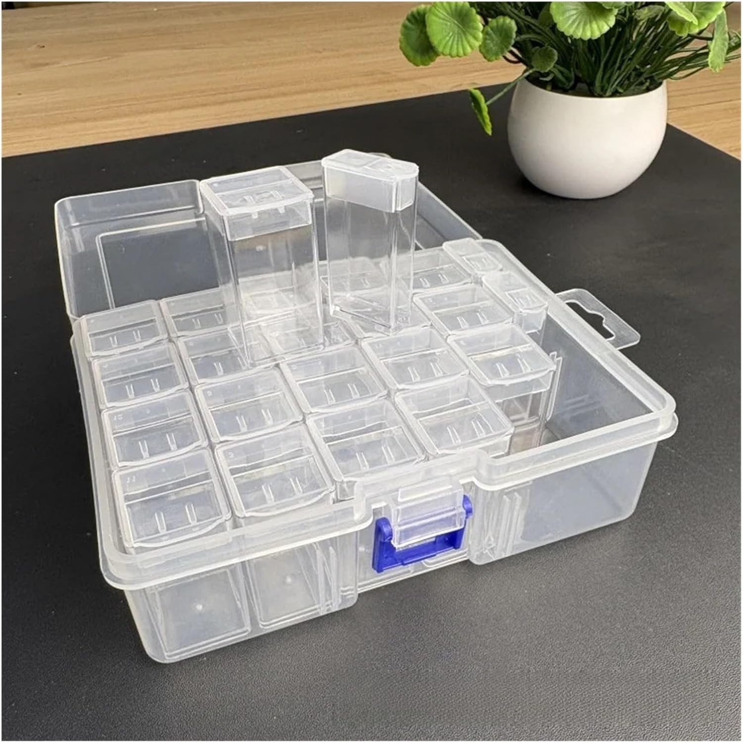 Sealed Diamond Painting Multi-grid Sub-bottle DIY Jewelry Accessories Nail Art Storage Box Earring Packaging