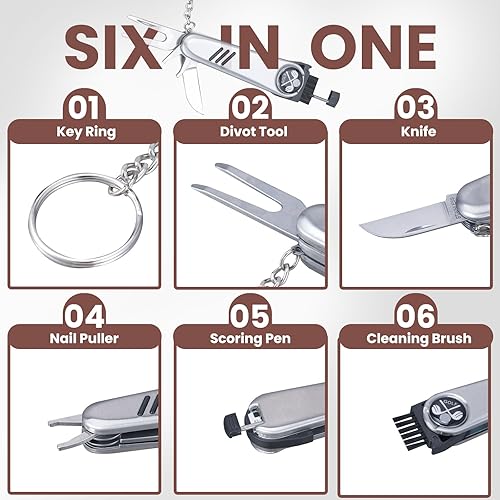 Miniatura 4 de Jnxso Regalos de golf para hombres y mujeres, juego de accesorios de golf con funda de alta gama, pelotas de golf, camisetas de golf, herramienta