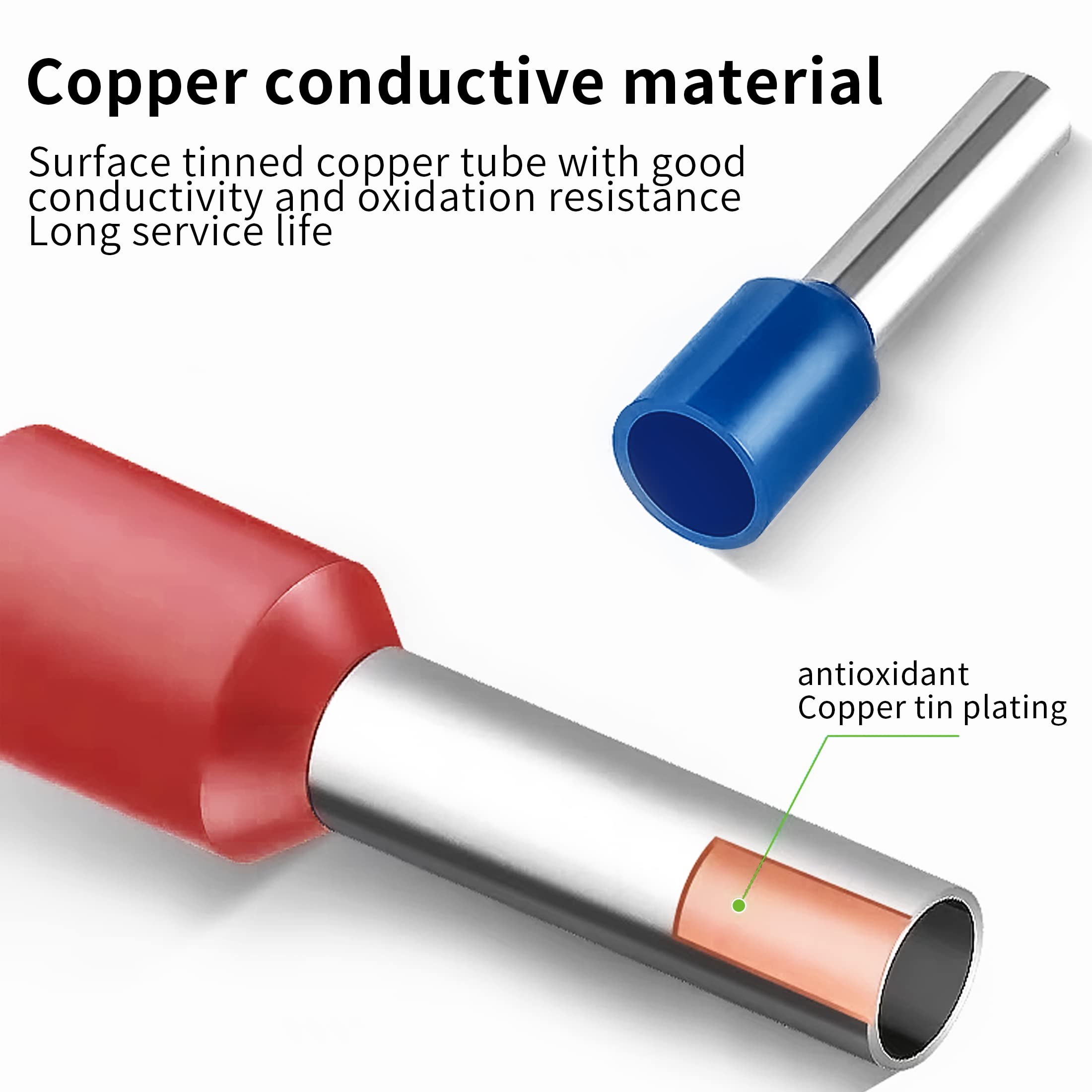 Connector Voor Elektrische Krimp-terminal. Metalen Uiteinden Geïsoleerd