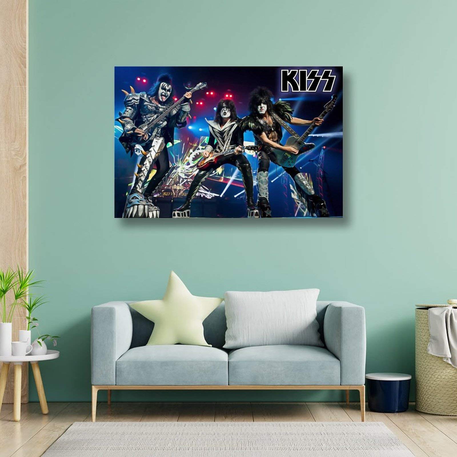 KISS キャンバスボード Amazon｜Kiss キスバンド-音楽 キャンバスポスターウォール