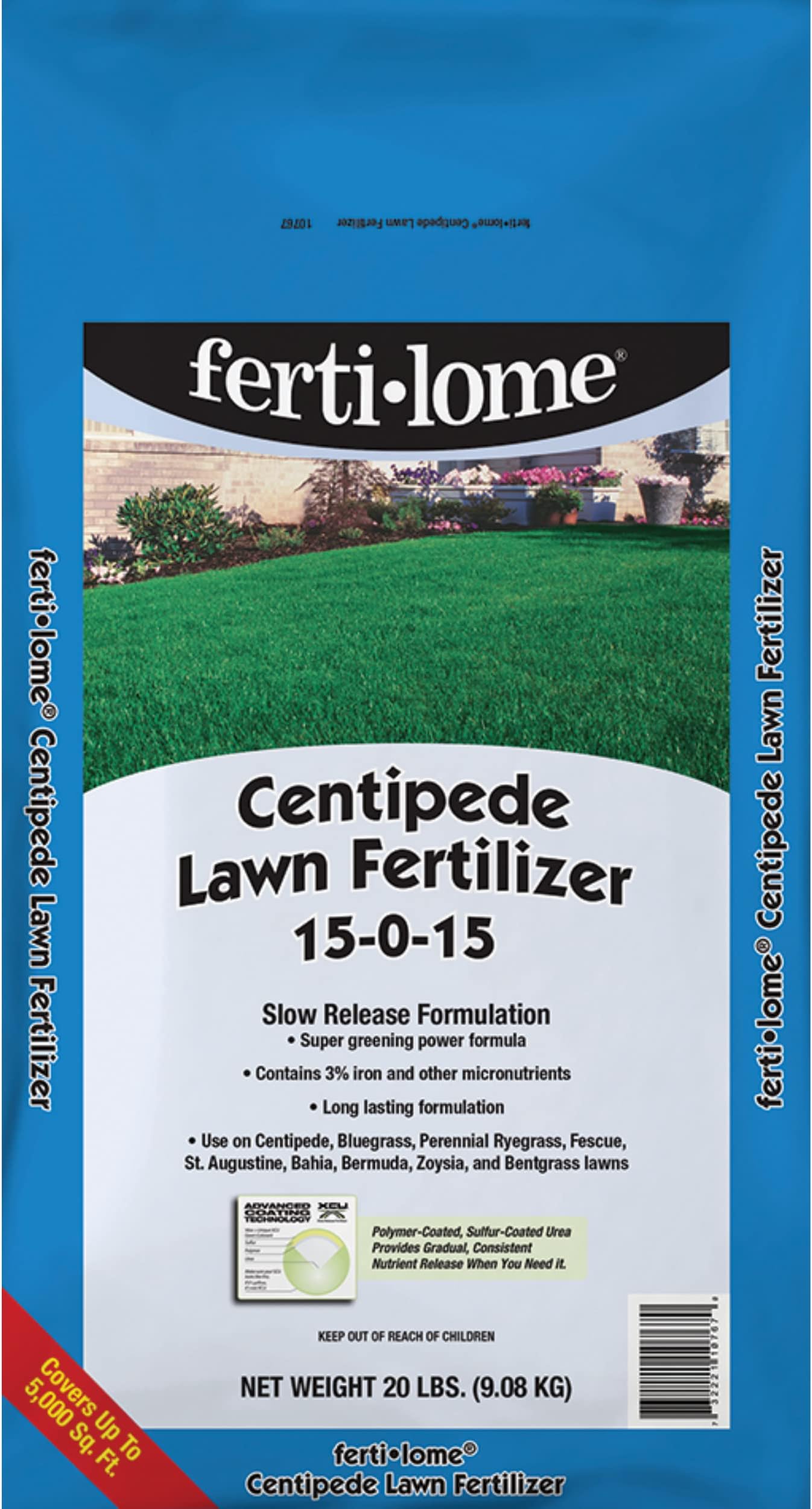 Fertilome (10767) Centipede Lawn Fertilizer 15-0-15 (20 lbs.)