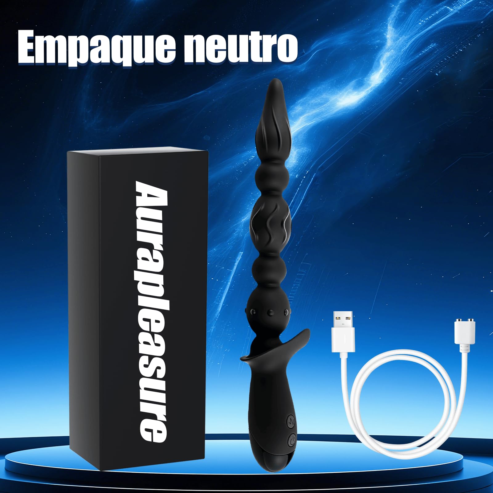 Bolas Anales Vibradoras Plug Anal Punto G Masajeador Dilatador Butt Plug | Estimulador de Próstata Consoladores con 10 Modos de Vibración Vibradorador Masajeador de Próstata Silicona Juguetes Eróticos