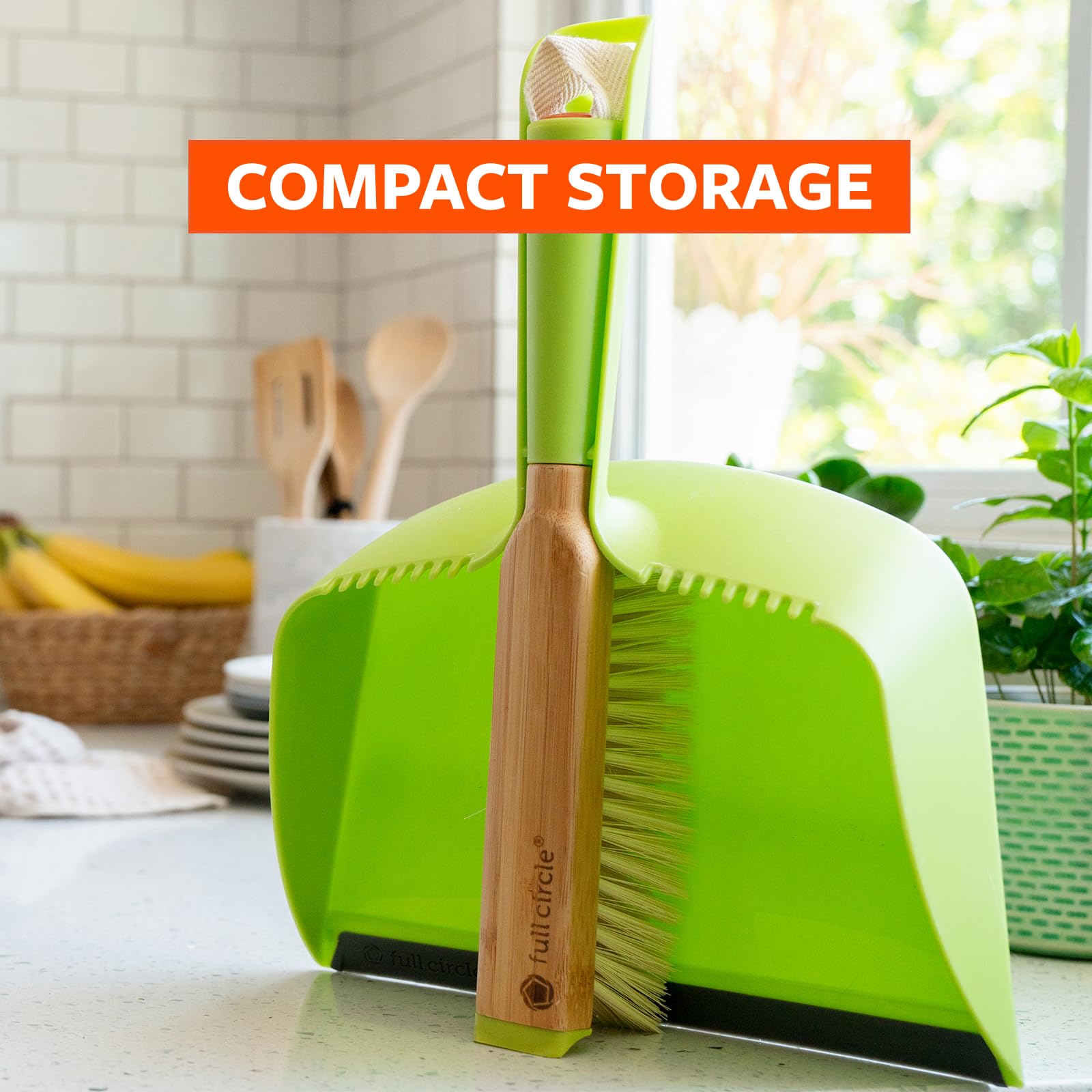 Broom Dustpan Set Full Circle Tag Team Compact Broom & Dustpan - Easy ...
