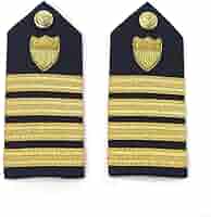 Amazon.com: Pair of US Coast Guard Hard Shoulder Boards, Captain