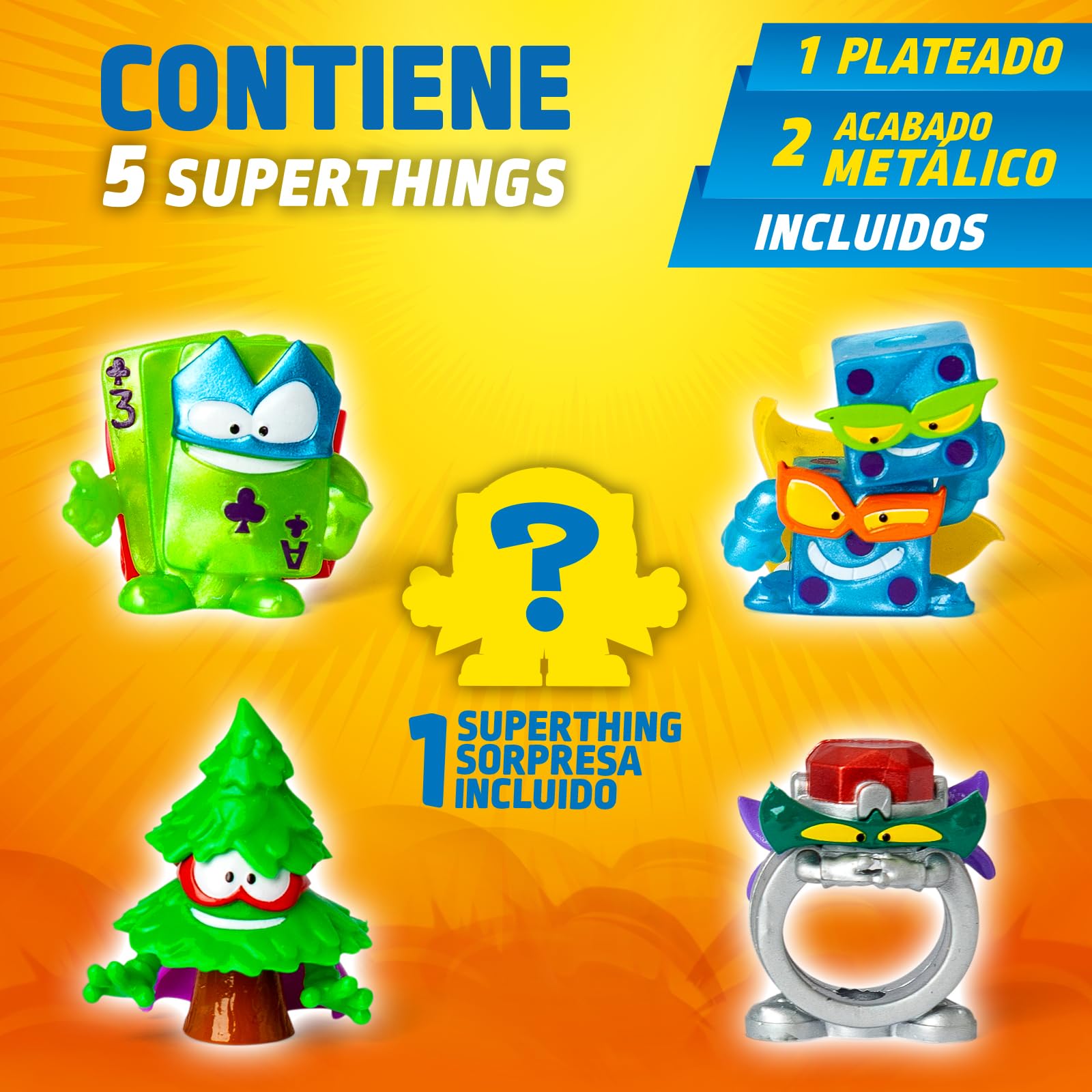 SUPERTHINGS KAZOOM Power Warriors – Pack de 5. Contiene 5 Superthings (Incluye 1 Figura Sorpresa y 1 capitán Plateado). Pack 4 de 6 — view 2