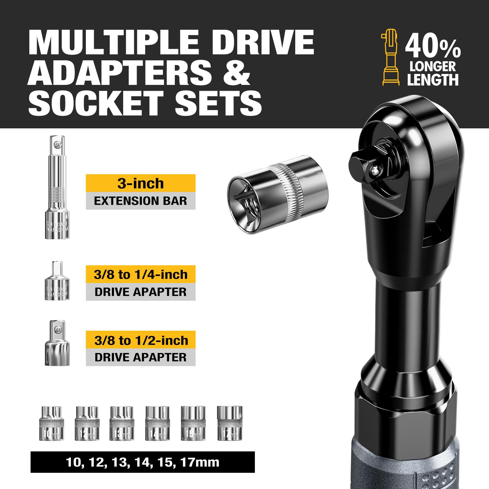 ALLOY POWER Cordless Ratchet - 60ft-lbs Torque -5