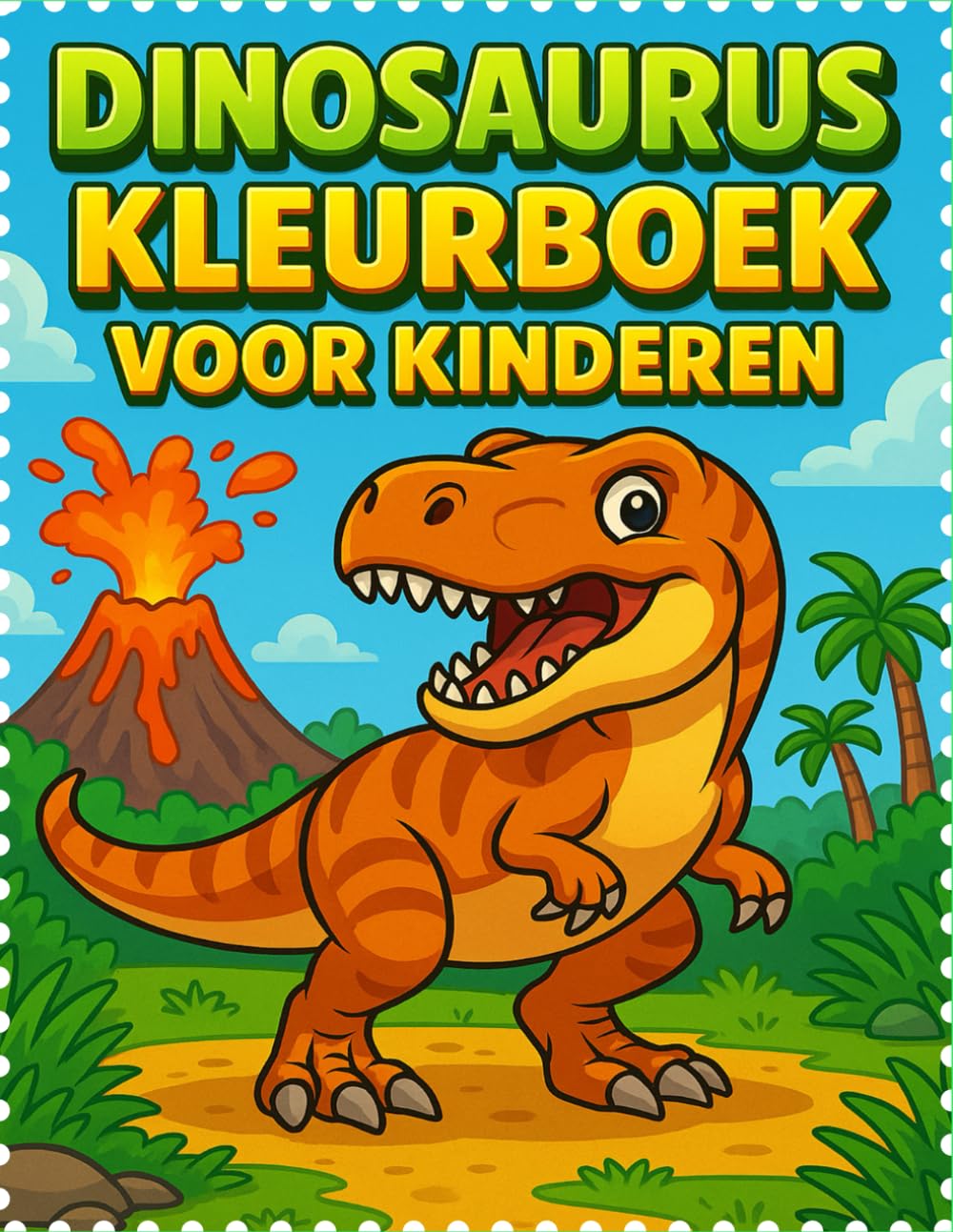 Dinosaurus Kleurboek voor Kinderen: 50 Fantastische Dinosaurusplaten om in te KLEUREN – Educatief & Leuk voor Jonge Ontdekkers