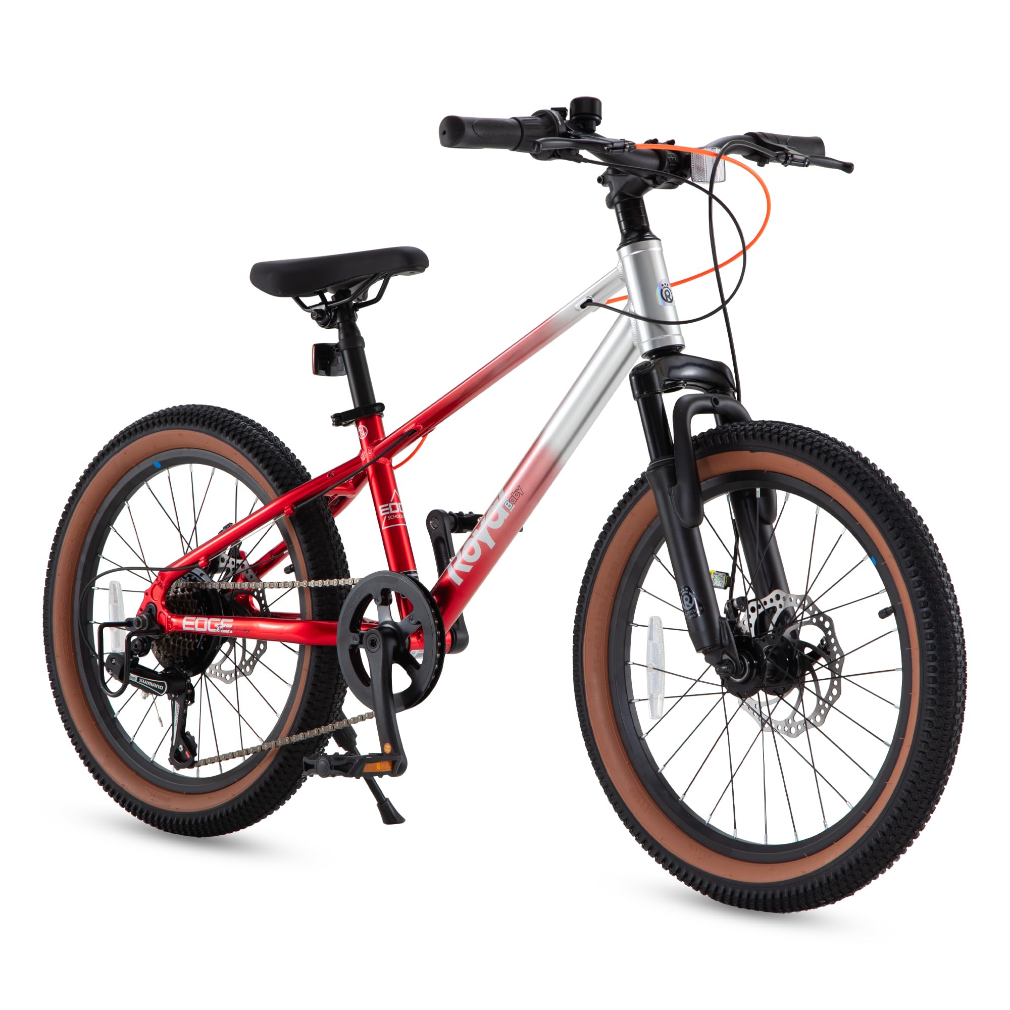Photo 1 of RoyalBaby Kids Mountain Bike 20" for Boys & Girls Ages 6-10 Years Old- Lightweight Aluminum, 7-Speed, Suspension Fork - RedB0G25Q7DGM
