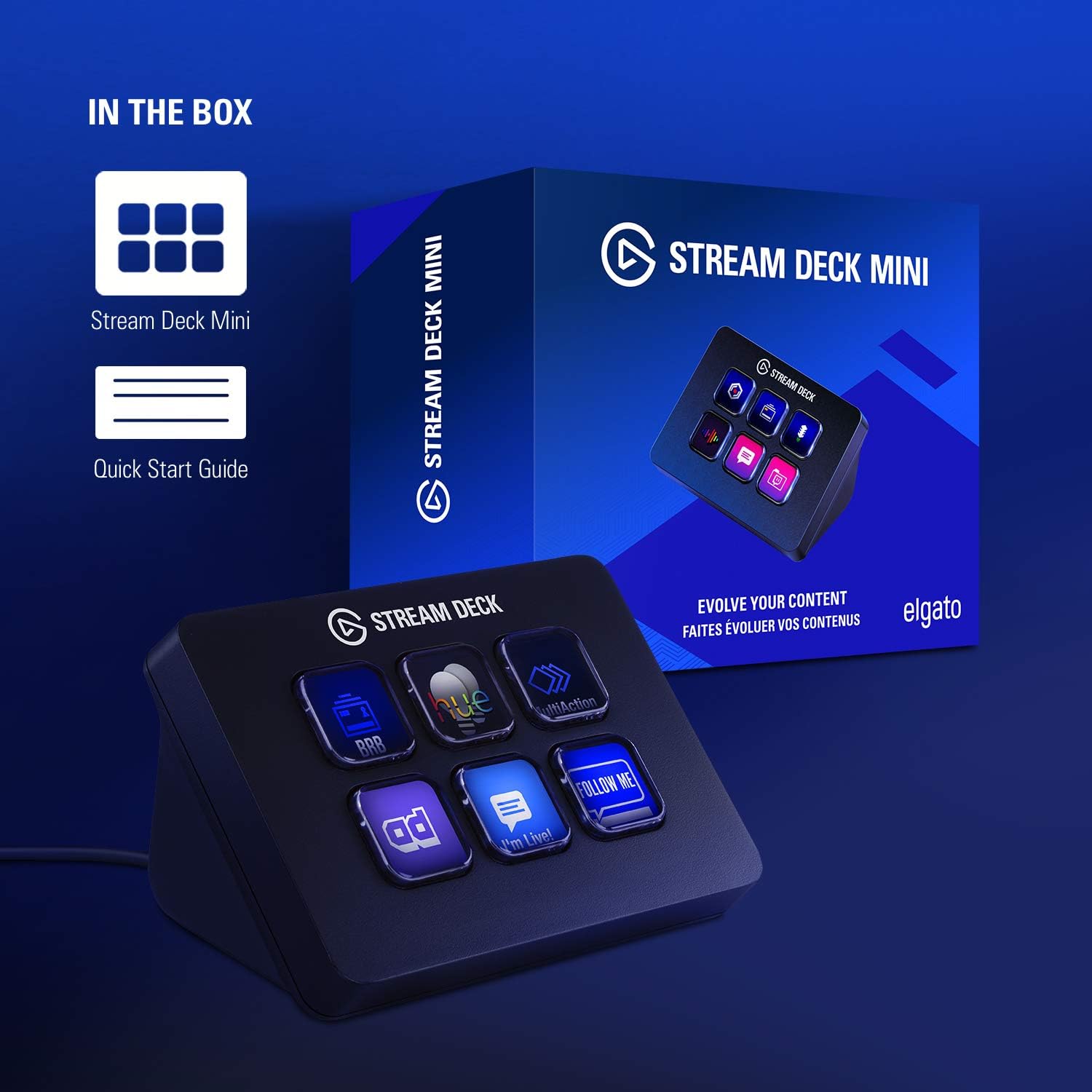 Buy Elgato Stream Deck Mini Live Content Creation Controller With 6 Customizable Lcd Keys For Windows 10 And Macos 10 11 Or Later Online In Taiwan B07dyrs1wh