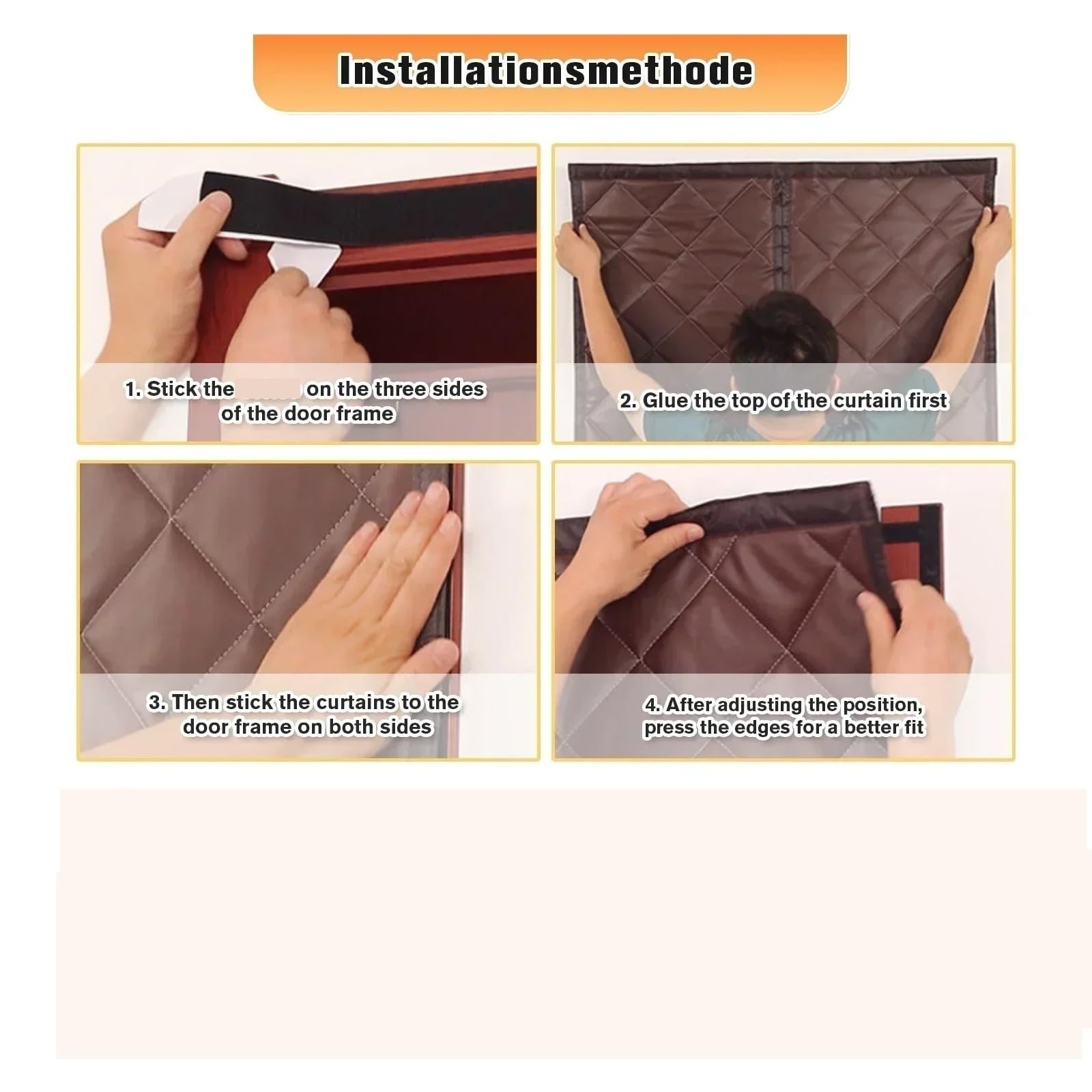 Tenda per porta invernale Tenda for porta in cotone invernale addensato caldo e resistente al freddo Isolamento termico magnetico acustico for antivento 1,5 cm(Grey,95X205CM)