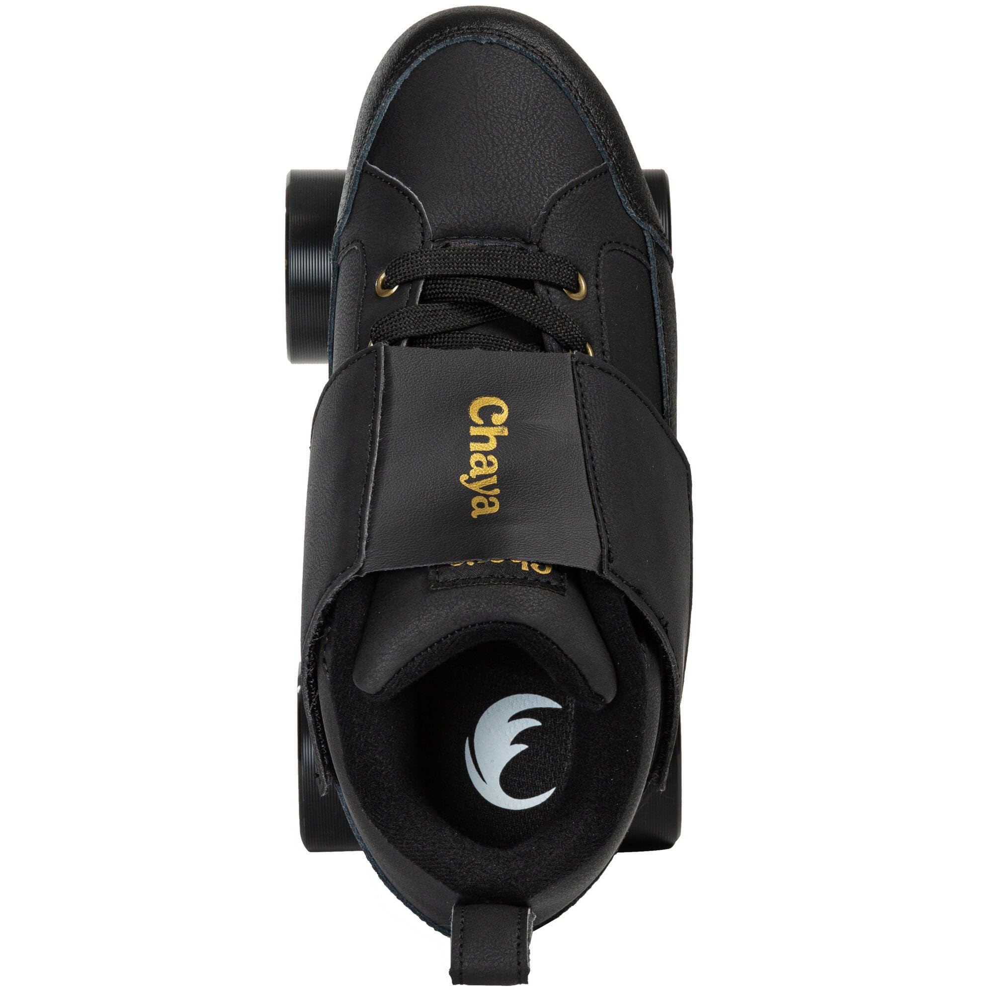 Chaya Rollschuhe Chameleon Low - Roller Skates für Damen und Herren im Retro-Look für Roller-Disco - Roll-Schuhe in Schwarz