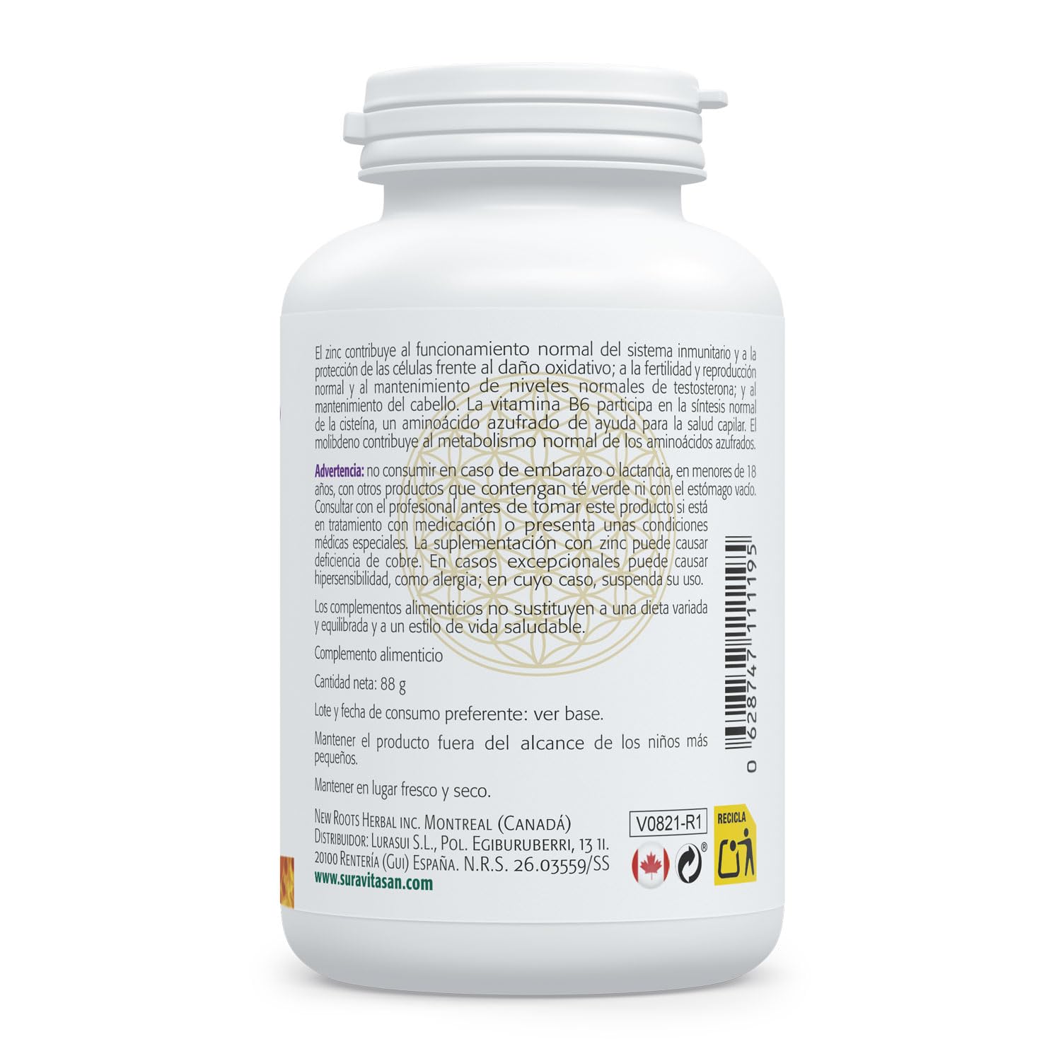SURA VITASAN Ultra Zinc Pack de 2 x 90 (180 Cápsulas)