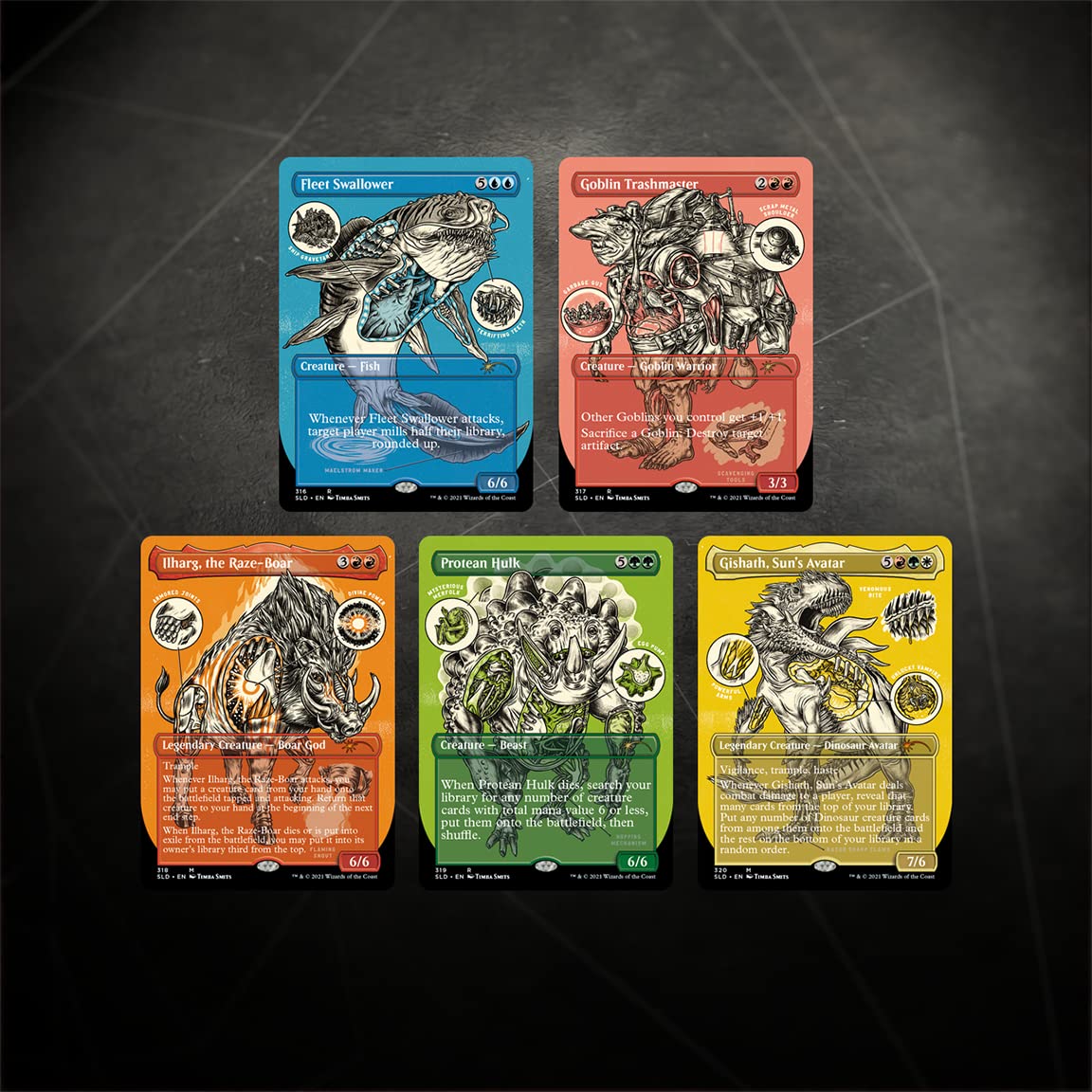 Magic: The Gathering Secret Lair Etched Foil: MTG Monster Anatomy 101 :  Amazon.ae: Toys