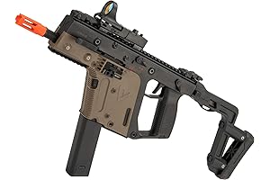 Evike Airsoft Vector AEG Airsoft Rifle - Kriss' Accurate Recreation, Dual-Tone, Under 400 FPS