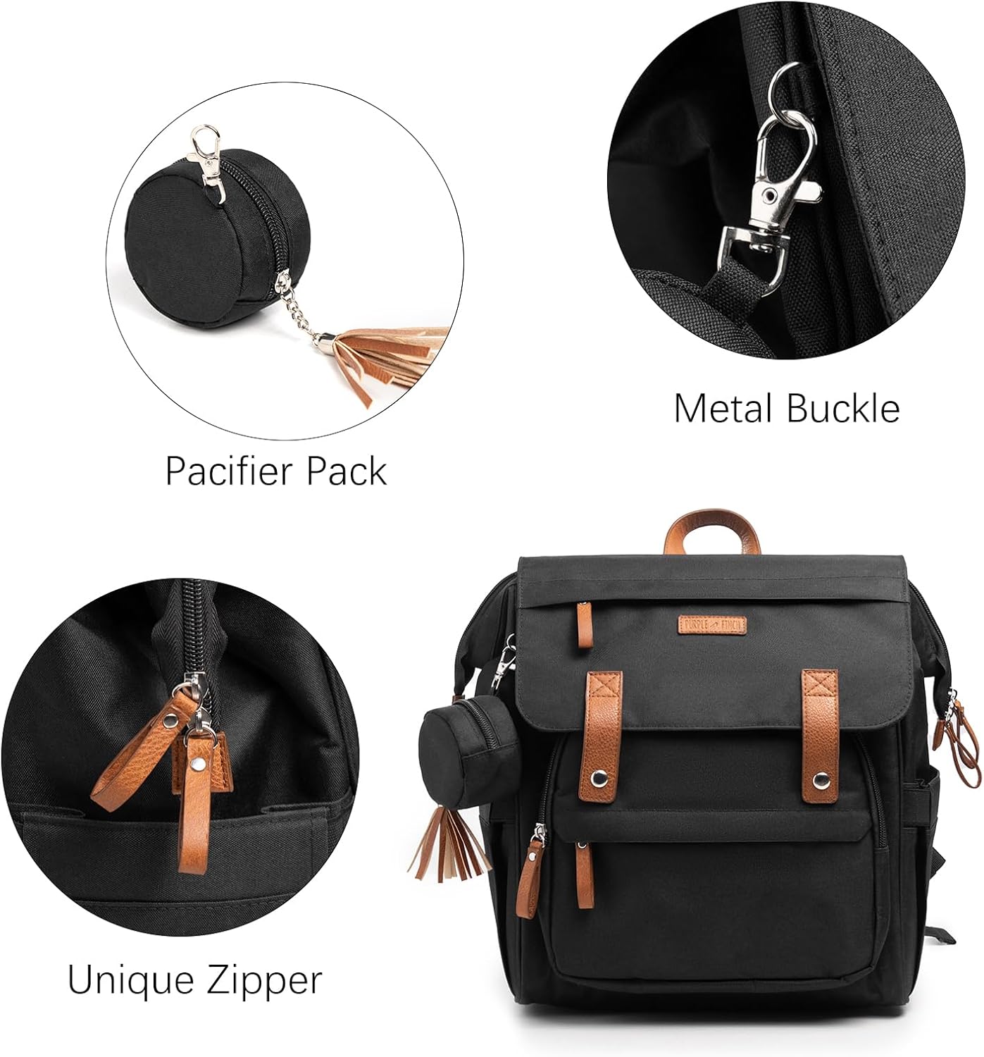 スモールおむつバッグバックパック、ミニおむつバックパック、軽量、断熱ポケット、着替えパッド、ベビーカーストラップ