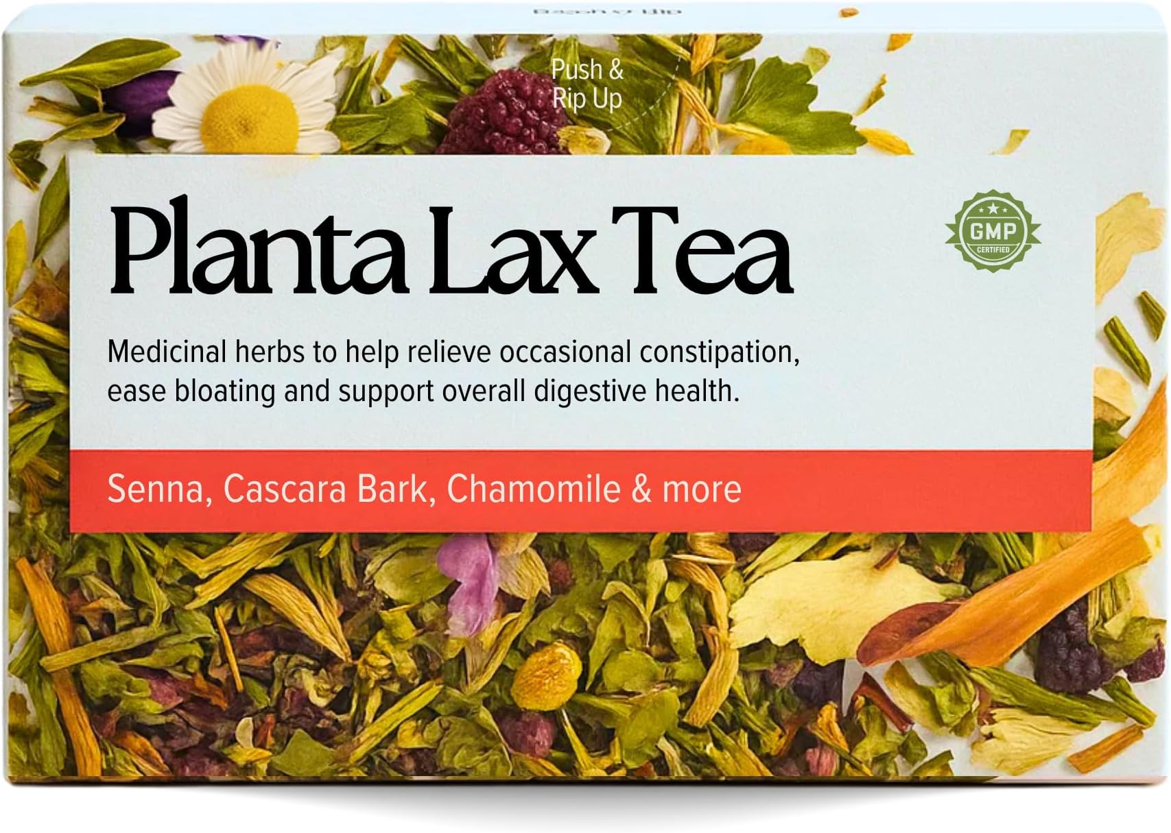 Herbal Laxative Tea 20 Bags | Senna, Chamomile & Fennel | Gentle Overnight Constipation Relief | Caffeine Free Digestive Detox Tea