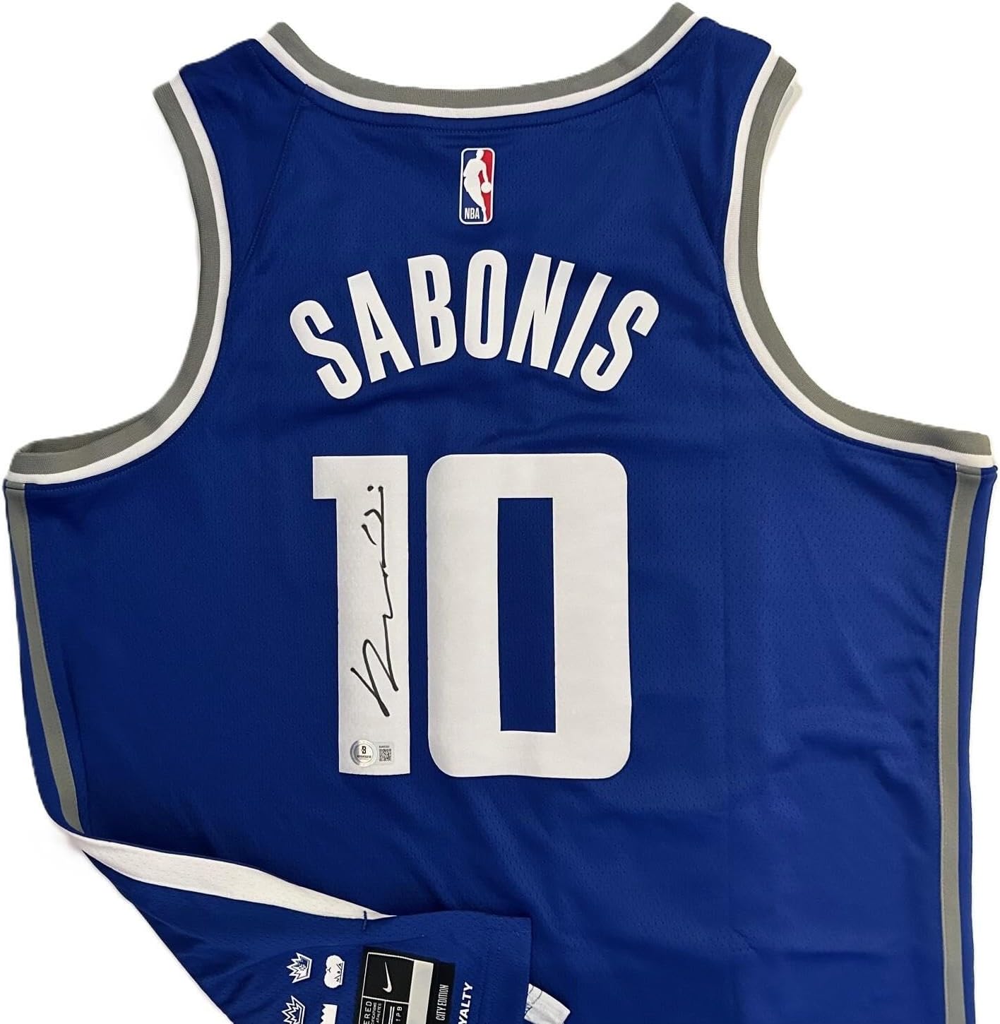 Domantas Sabonis Autographed Nike Swingman Kings Jersey signed Beckett Hologram - Autographed NBA Jerseys