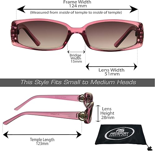 Miniatura 2 de proSPORT Lentes de sol de lectura con lentes completos, lentes tintados, para mujer, con emblema de medusa, emblema de medusa, color dorado o