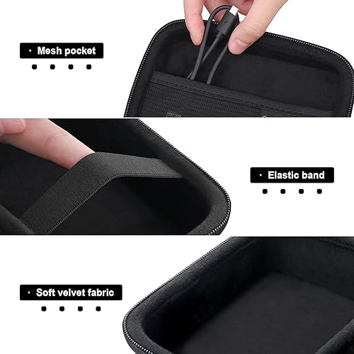 Miniatura 4 de Canboc Funda rígida para Fujifilm Instax Mini Link 2Instax Mini Link Smartphone ImpresoraFujifilm Instax Mini EVO Instant Camera, bolsillo de malla