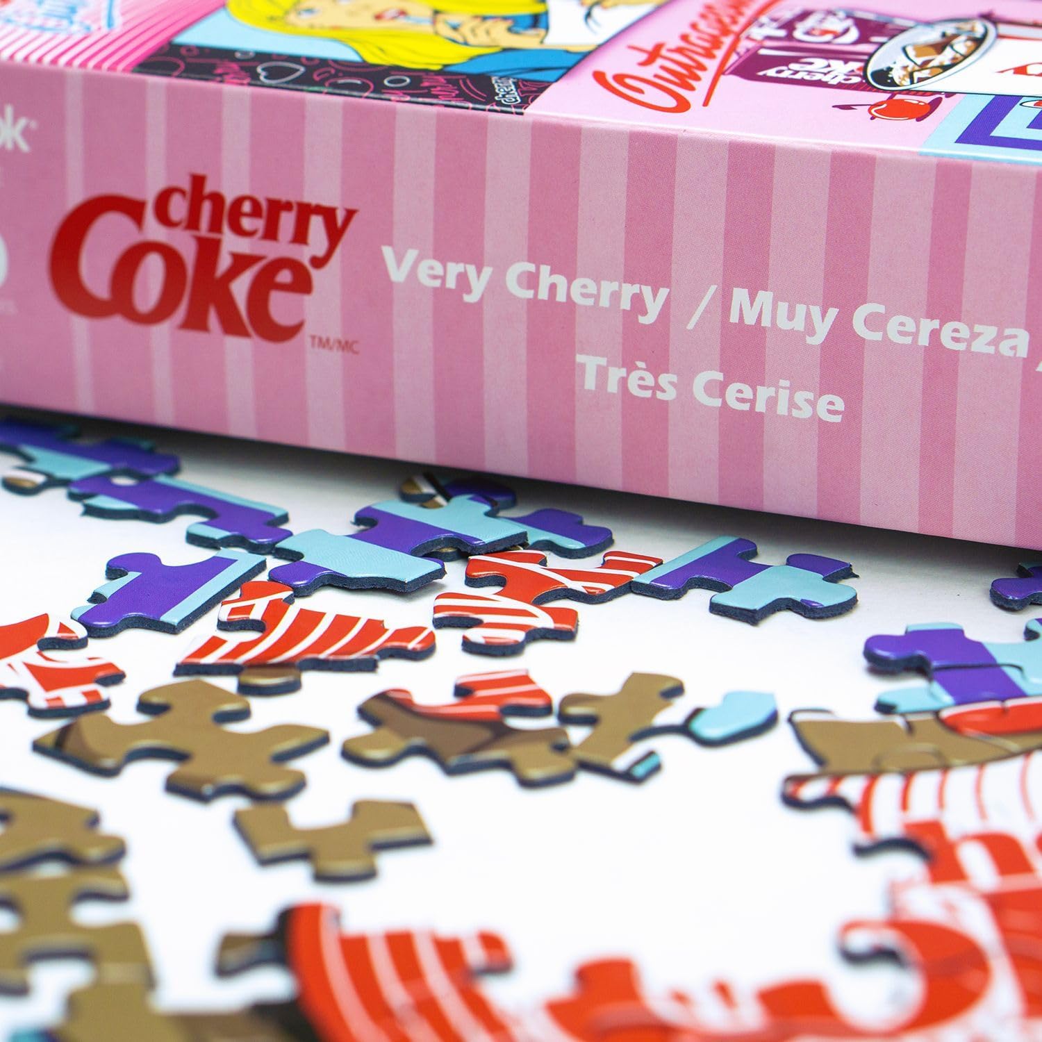 Springbok Coca-Cola Cherry Coke 1000 Piece Jigsaw Puzzle for Adults - Unique Cut Pieces - Made in USA