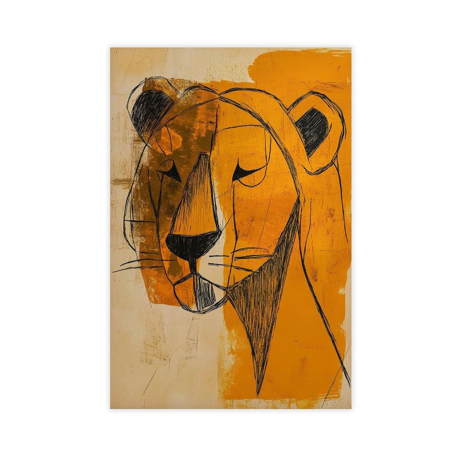 Bareronor Lion Canvas Poster for Dorm Room Decor Gift