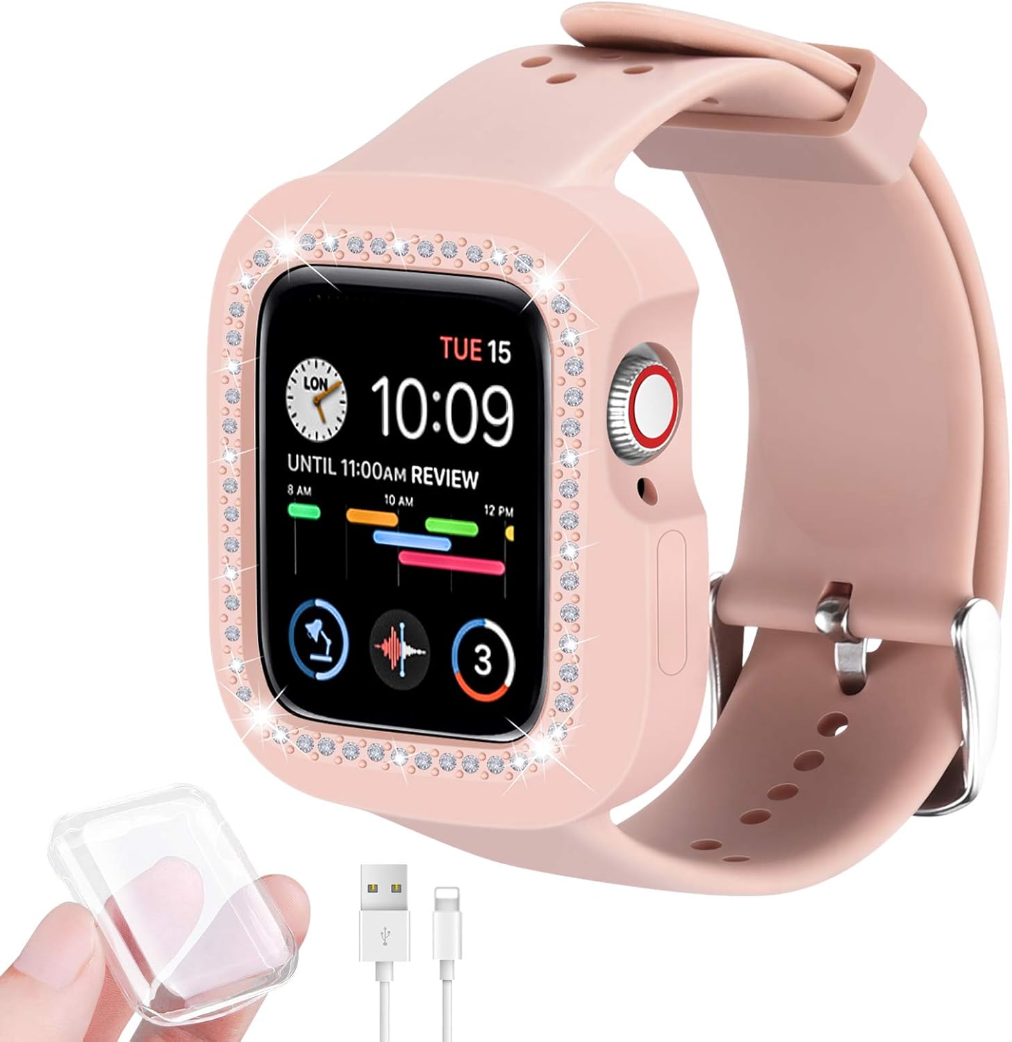 glitter apple watch case