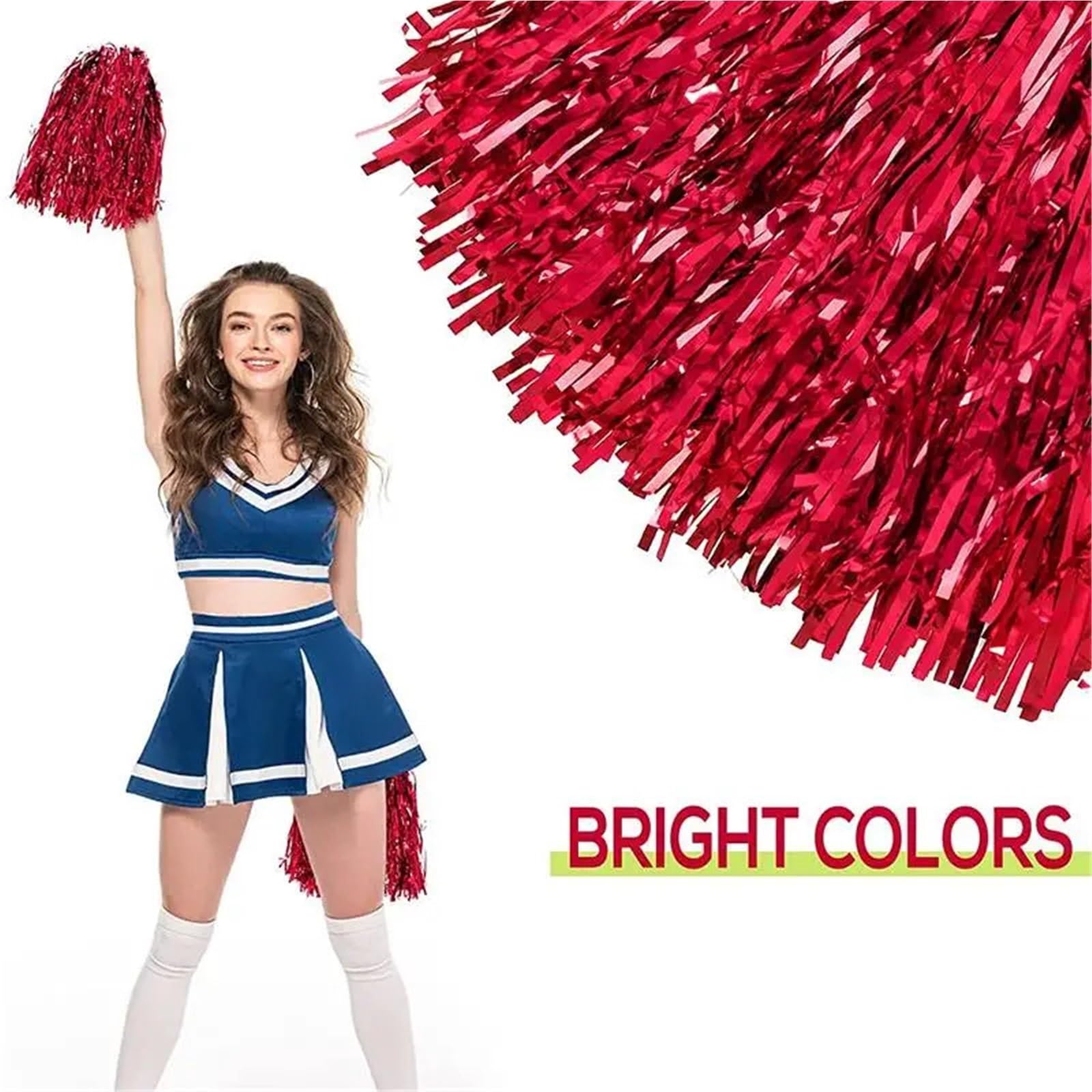 10 paires de boules fleurs pompons pom-pom girl 28 cm Pour Le Cheerleading
