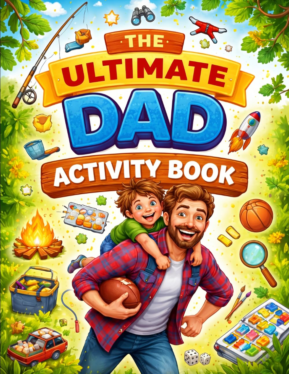 The Ultimate Dad Activity Book: Fun Father’s Day Coloring Pages, Mazes, Word Searches & Brain Games for Kids and Fathers to Enjoy Together