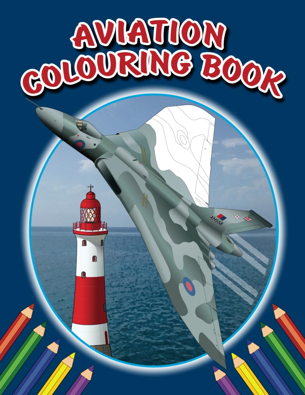 Aviation colouring book: British, German and American iconic aircraft to colour in