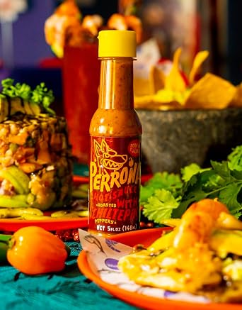 La Perrona Roasted Chiltepin Hot Sauce 5 Ounce Bottle | Tatemada Chiltepin Pepper Salsa Picante | Extra Spicy | Handmade