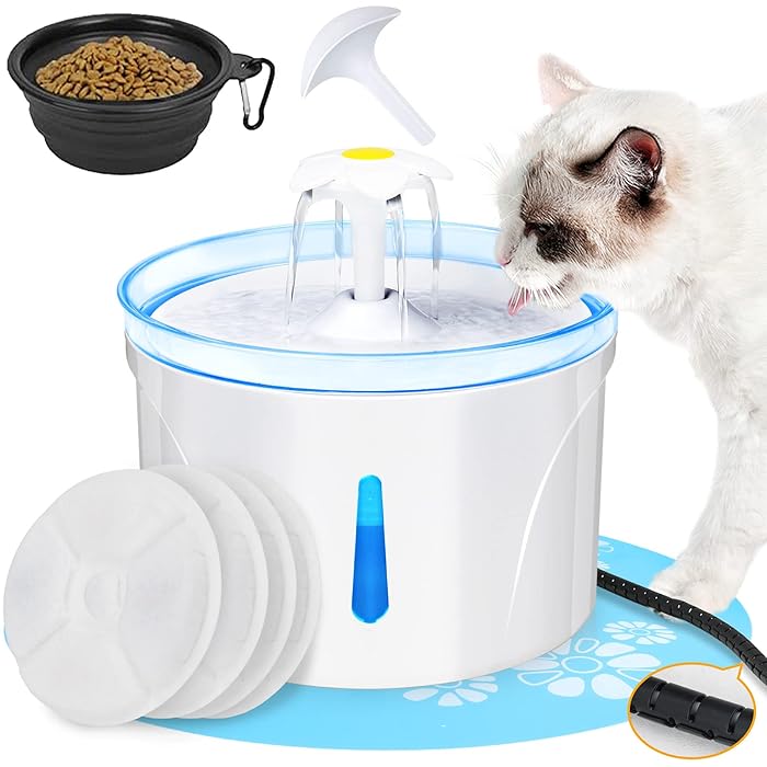 Buy Cat Water Fountains Filtered Large Dog Water Bowl Dispenser Automatic Pet Water Dispenser