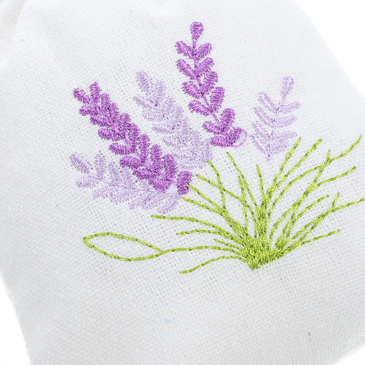 Gatuida Bolsitas Vacías de Algodón para Lavanda 10X14 CM Color Crema Cordón Cierre Aromáticas para Regalos Bodas y Hogar Pack 20 Unidades