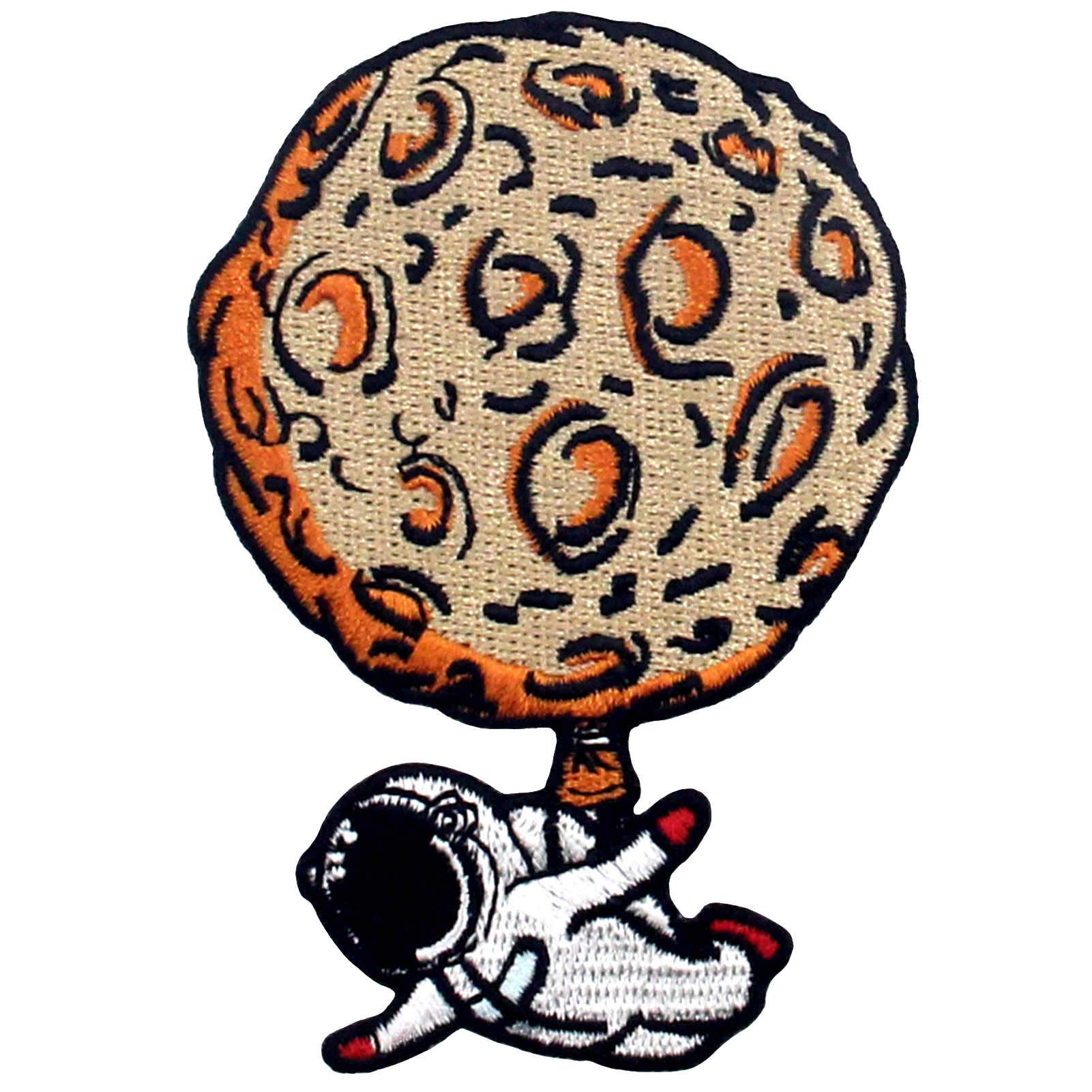 Astronaut Space Travel Spaceman with Ballon Planet Patch Embroidered Applique Badge Iron On Sew On Emblem