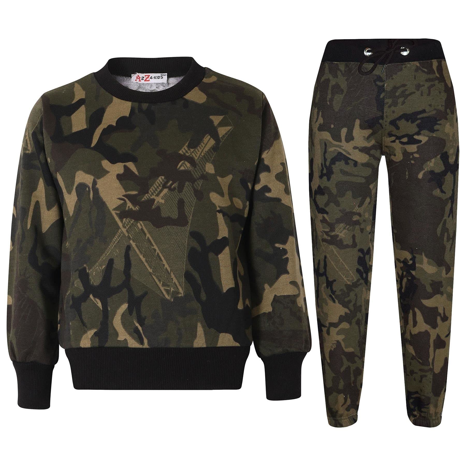 Ensemble de survêtement A2Z 4 pour enfants (sweat-shirt, jogging, vêtements de sport) pour filles et garçons de 2 à 13 ans