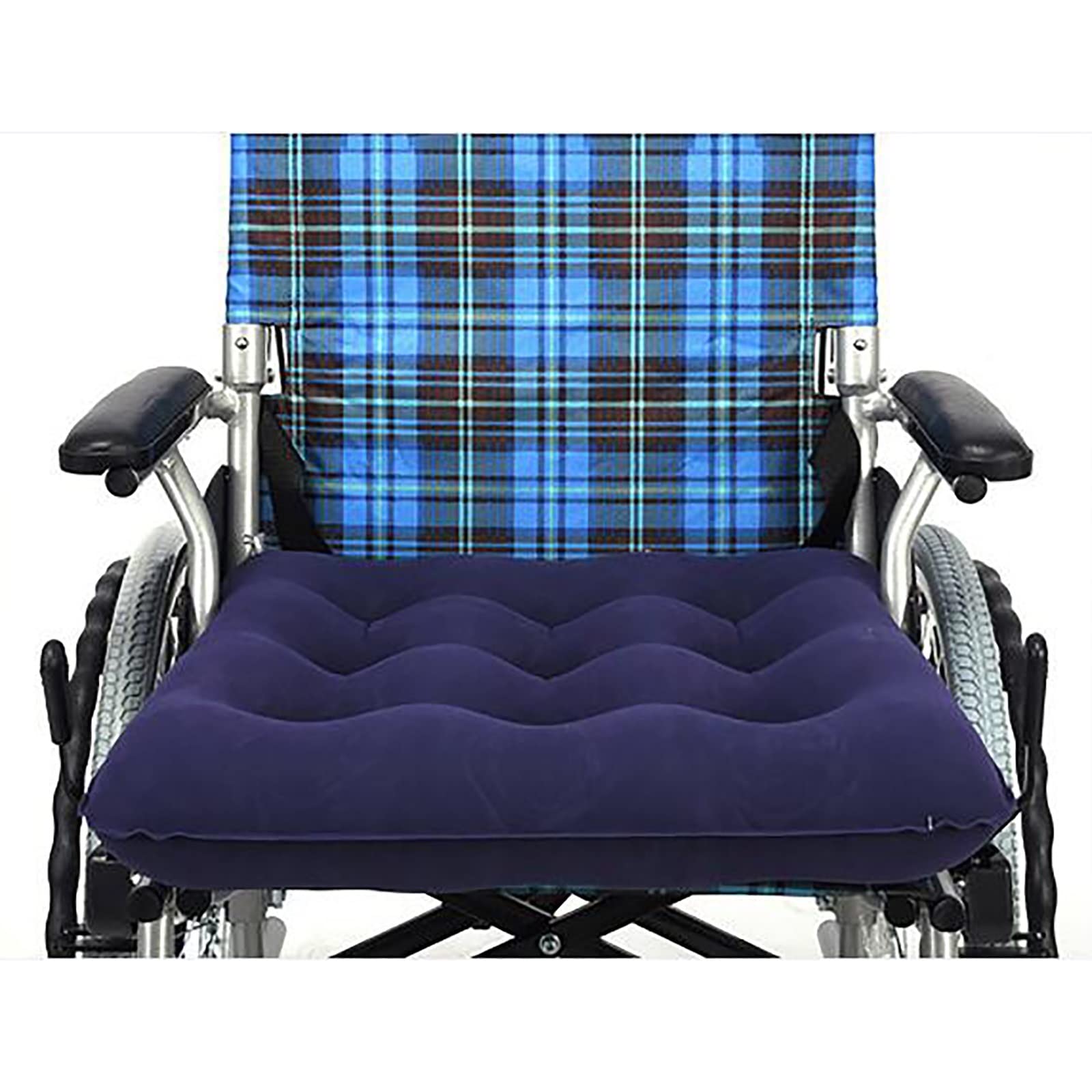 Cojín Inflable para Silla de Ruedas, colchón de Aire médico con Bomba de Aire para úlceras por presión.